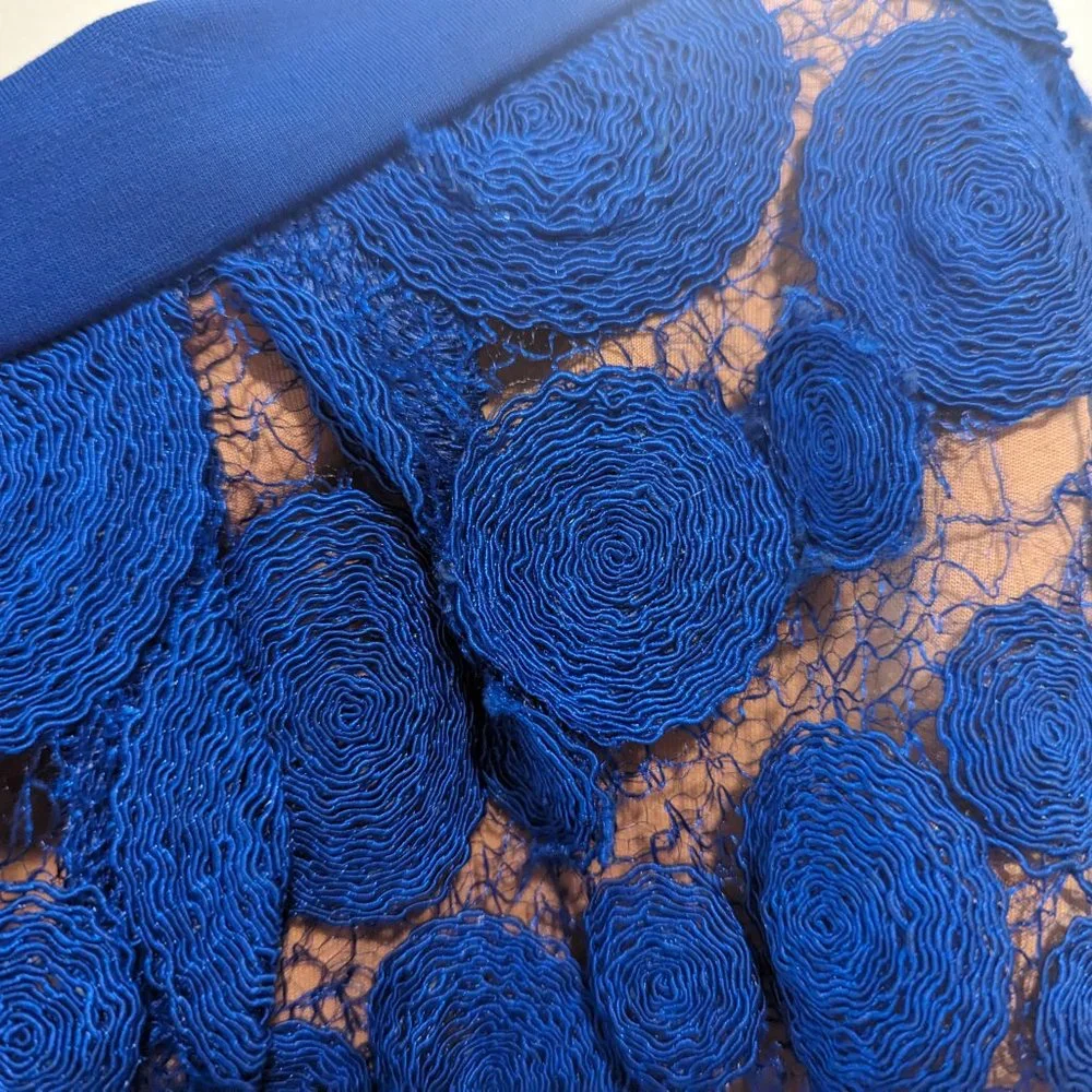 Anthropologie Eva Franco Blue "Albustru" Circle Skirt - Picture 12 of 16